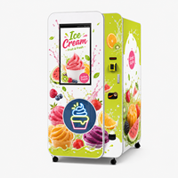 Machine distributrice de glaces automatique en libre-service pour l'extérieur, machine distributrice de glaces à vendre