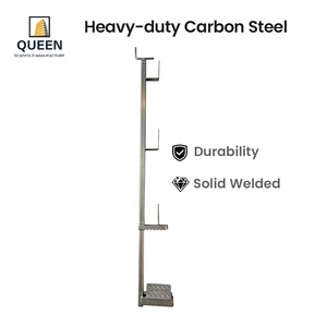Barrière de sécurité temporaire LINYI QUEEN en acier galvanisé réglable avec <span class=keywords><strong>pince</strong></span> de préhension de <span class=keywords><strong>dalle</strong></span> et protection anti-chute pour clôture périmétrique - Product Image 4