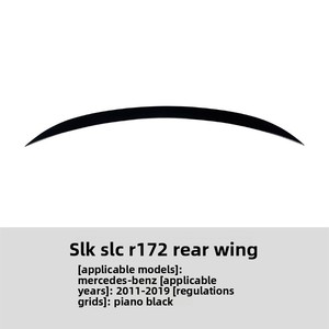 Aileron arrière type bec de canard pour Mercedes-Benz SLK <span class=keywords><strong>SLC</strong></span> R172 2011-2019, autocollant de modification extérieure - Product Image 6