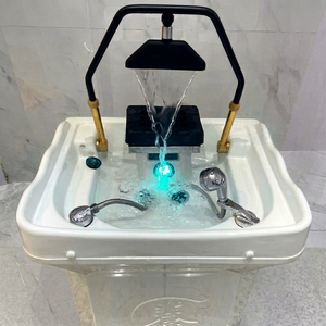Lavabo Portátil de Acrílico de Lujo Moderno KISEN para Salón de Belleza y Spa - Product Image 1