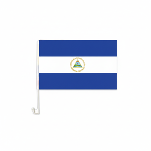 ธงติดรถ Nicaragua 288ชิ้น12 \ "X18โลโก้ที่กำหนดเองวัสดุไนลอนและผ้าไหม24DZ - Product Image 2