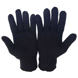 Guantes de punto de algodón blanco ligero de fábrica Guantes de construcción de trabajo de algodón multicolor negro - Product Image 3