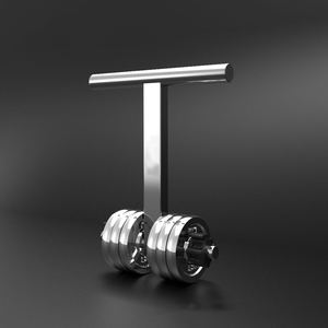 Type-type <b>dumbbell</b> rod, weight-adjustable shaking bell <b>dumbbell</b> connection rod, arm strength training, household fitness device - Product Image 6