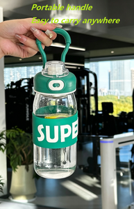Botella de Agua de Vidrio Reutilizable a Prueba de Fugas de 620 ml/780 ml con Funda para Uso Unisex - Product Image 3