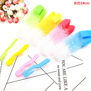 Baby Bottle Cleaning Brush Set With Straw And Nipple Brush Sponge Material Random Color For Infant Feeding Bottles - Product Image 5