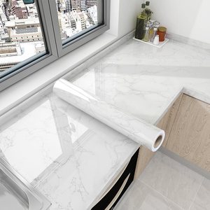 Rollo autoadhesivo con revestimiento adhesivo en relieve de lámina de PVC con efecto de mármol más vendido para gabinetes de baño y hoteles - Product Image 5