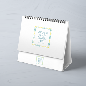 Wholesale Custom 2025 Mini Sewing Bound Cardboard/Kraft Paper Desk Calendar Desktop Gift Promotion Small Size Print Design