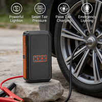 Démarreur de voiture portable haute puissance avec sortie 4000A et compresseur d'air 150PSI pour véhicules 12V