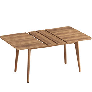 <span class=keywords><strong>Table</strong></span> de cuisine en bois <span class=keywords><strong>VASAGLE</strong></span> avec pieds effilés, <span class=keywords><strong>table</strong></span> à <span class=keywords><strong>manger</strong></span> extensible moderne pour 4/6/8 personnes - Product Image 4