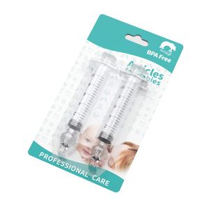 Jeringa y irrigador nasal para bebés con aspirador, diseño ergonómico de PP y silicona ecológicos para bebés de 0 a 24 meses - Product Image 1