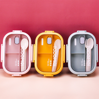 Preciosa Lonchera Térmica con Tapa de PP, Juego de Loncheras Bento Herméticas para Niños, para la Escuela