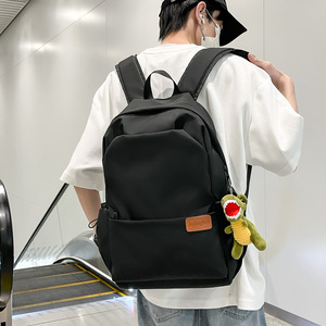 Simple Lightweight <b>Backpack</b> For Men Women <b>Students</b> Large Capacity Water Resistant Laptop Bag 14 Inches Travel Commute - Product Image 4