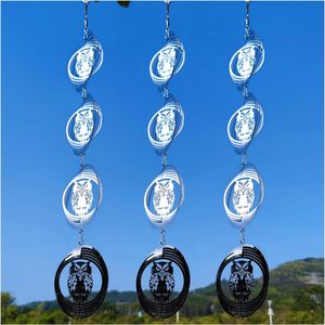 12 disques réflecteurs anti-oiseaux en forme de hibou, éoliennes scintillantes pour jardin, dissuasifs pour effrayer les oiseaux et les écureuils - Product Image 2