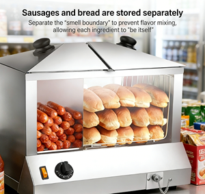 Chauffe-pains à <span class=keywords><strong>hot</strong></span>-dogs au prix d'usine, homologué CE, équipement de restauration commerciale - Product Image 4