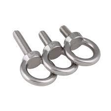 A2 A4 Parafuso de Aço Inoxidável Fixadores <span class=keywords><strong>6mm</strong></span> 8mm 10mm 12mm Rosqueado Olho Parafuso com Polimento Finish GB Padrão Hex Parafuso