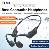 Écouteurs sportifs à conduction osseuse X9 personnalisés en usine, casques ouverts, écouteurs tour de cou, écouteurs sans fil BT6.0 pour la natation