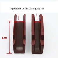 Revêtement de chaussure de guidage d'ascenseur Applicable aux matériaux en Nylon et en polymère de Rail de guidage de 10/16mm