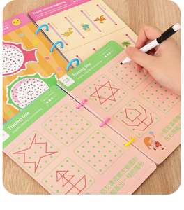 Cahier d'activités Montessori effaçable en gros, populaire, réutilisable, pour l'apprentissage du contrôle du crayon, en forme <span class=keywords><strong>de</strong></span> livre, jouet éducatif - Product Image 5