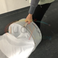 Parti kulübü dekorasyon akülü hava şişme 3m led ayağı/tüp renkli sütun uzaktan kumanda ile