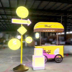 Triciclo Refrigerador Móvil Amarillo para Helados, Camión de Comida Comercial, Triciclo de Bebidas y Alimentos, Bicicleta para Jugos Prensados en Frío - Product Image 1