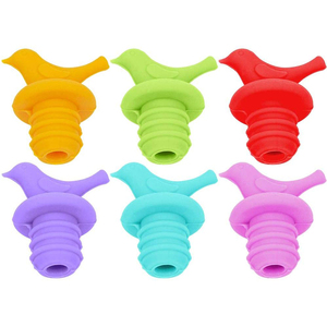 <span class=keywords><strong>Bouchon</strong></span> de bouteille de <span class=keywords><strong>vin</strong></span> en Silicone scellé, <span class=keywords><strong>petit</strong></span> oiseau mignon, de qualité alimentaire, pour bière, couleurs assorties, 100 pièces - Product Image 2