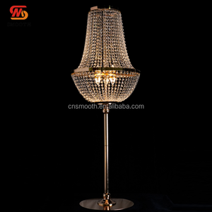 SMOOTH New <strong>Wedding</strong> <strong>Props</strong> Gold Silver Crystal Stand Lighted Table Chandelier Rechargeable Centerpieces for <strong>Wedding</strong> Decorations - Product Image 2