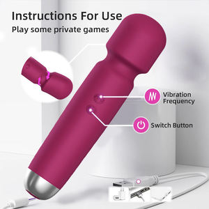 Masseur vibrant électrique portatif <span class=keywords><strong>AV</strong></span> pour adultes, vibromasseur féminin, jouets sexuels pour femmes, produits chinois - Product Image 2