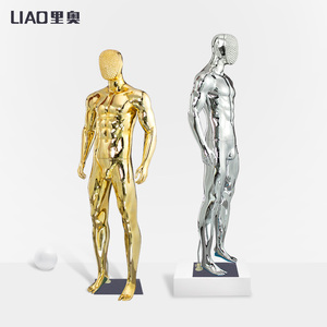 Maniquí Masculino de <span class=keywords><strong>Cuerpo</strong></span> Completo de Plástico ABS de Alta Gama, Talla Grande, Deportivo, Cromado, Musculoso, para Exhibición en Tiendas de Ropa - Product Image 3