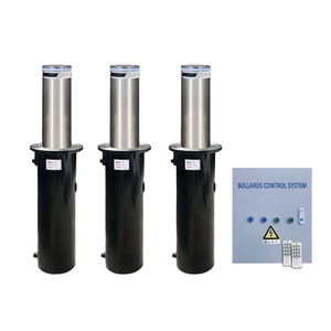 Bolardo de Control de Estacionamiento con Recubrimiento Anticorrosión, Bolardos Retráctiles Hidráulicos SEWO, Barrera de Acero Resistente Automática para Carreteras - Product Image 1