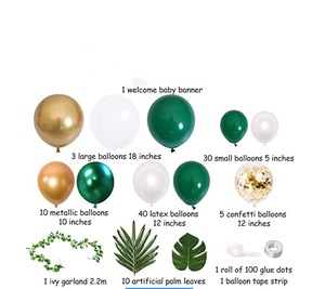 Guirlande de ballons de la jungle avec décoration sur le thème de la forêt de feuilles de palmier baby shower anniversaire bébé fête de bienvenue - Product Image 5