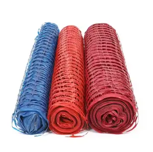 80-200 gsm 1*50M Orange Safety Barrier Mesh Plastic Safety Fence Nets For Construction Site Safety