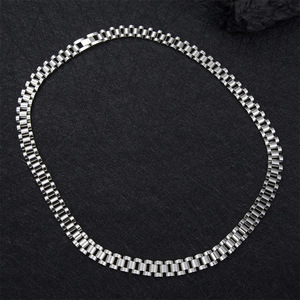 Cadena de eslabones geométricos de 10mm al por mayor en acero inoxidable chapado en oro a la moda para aniversarios a granel <span class=keywords><strong>Shain</strong></span> - Product Image 4
