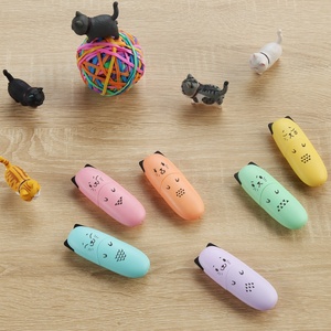 Enlegend 6 piezas forma de gato lindo Mini resaltador pluma Color <span class=keywords><strong>Pastel</strong></span> Kawaii calcetín rellenos regalo marcador resaltador - Product Image 2