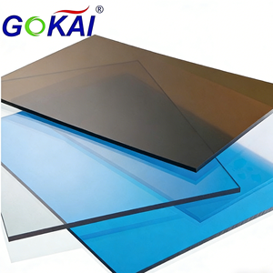 Toitures de serre anti-UV extérieures incassables en polycarbonate solide, panneaux en plastique PC - Product Image 1