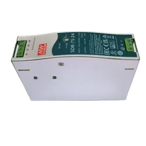 MeanWell SDR-75-24 24V 3.2A 12V 48V Mean Well DIN Rail Switching Power Supply with PFC Function for Industrial Control System