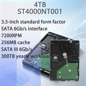 Disque dur NAS interne ST4000NT001 4 To 7200 tr/min 256 Mo CMR SATA 6 Gbit/s 3,5 pouces avec capteur RV 24/7 pour serveur RAID et cloud, garantie incluse - Product Image 1