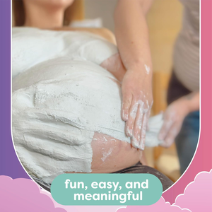 Kit de plâtre médical pour empreinte de ventre de grossesse, souvenir pour des moments mémorables de la grossesse, pour affichage en chambre d'enfant - Product Image 4