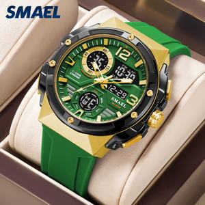 Reloj Deportivo SMAEL 8118 para Hombre, Digital y Analógico, Correa de Plástico, Pantalla LED, Clásico, Resistente al Agua 50M, Doble Hora, Alarma - Product Image 3