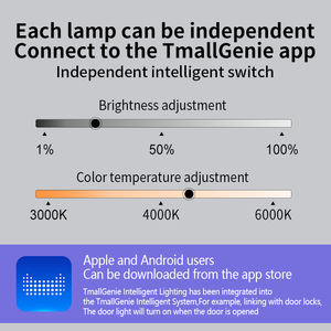 Система магнитных трековых светильников TmallGenie из белого алюминия, встраиваемый направленный светильник, линейный прожектор LED - Product Image 4
