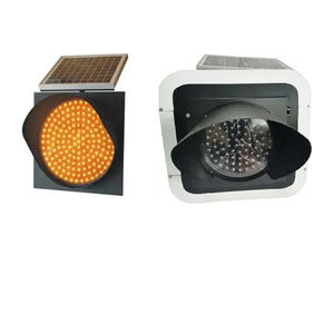 Señal de desaceleración de carretera, luz led solar de advertencia de tráfico, amarilla, parpadeante, roja, lenta, 300mm - Product Image 1