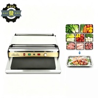 Machine d'emballage automatique de film alimentaire PE pour supermarchés, fruits, viandes, légumes
