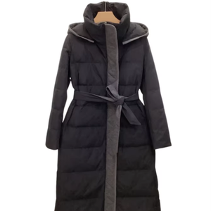 Áo khoác phao dài màu trơn thời trang nữ, áo khoác nữ, áo khoác cotton ấm áp cổ điển, áo khoác phao dày mùa đông - Product Image 1