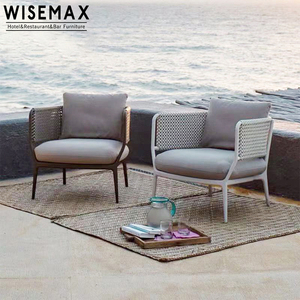 WISEMAX FURNITURE Usine de Foshan Chaise longue de <span class=keywords><strong>jardin</strong></span> d'extérieur Coussins de patio de <span class=keywords><strong>jardin</strong></span> Canapé simple de luxe <span class=keywords><strong>avec</strong></span> <span class=keywords><strong>accoudoirs</strong></span> à vendre - Product Image 6