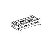 Cadre de bureau réglable en hauteur motorisé pour actionneur linéaire et panneau de commande, charge 1800N, plage de levage 200-680 mm pour bureau