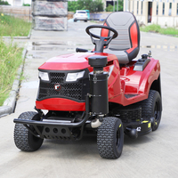Tondeuse autoportée à rayon de braquage zéro avec siège à suspension, machine de coupe d'herbe commerciale pour jardin, conduite fluide