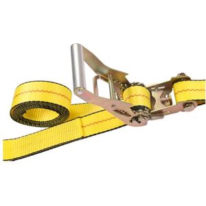 Cinghia di Fissaggio Manuale a Cricchetto Certificata CE, 2 Pollici, in Poliestere, Resistente, con Doppi Ganci a J, Forza di Rottura 5000kg per Camion - Product Image 5