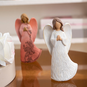 Adornos de resina de estilo europeo, nuevos personajes de Ángel de bendición ecológicos para decoración del hogar, mueble de TV, decorativo de <span class=keywords><strong>hadas</strong></span> de Navidad - Product Image 5