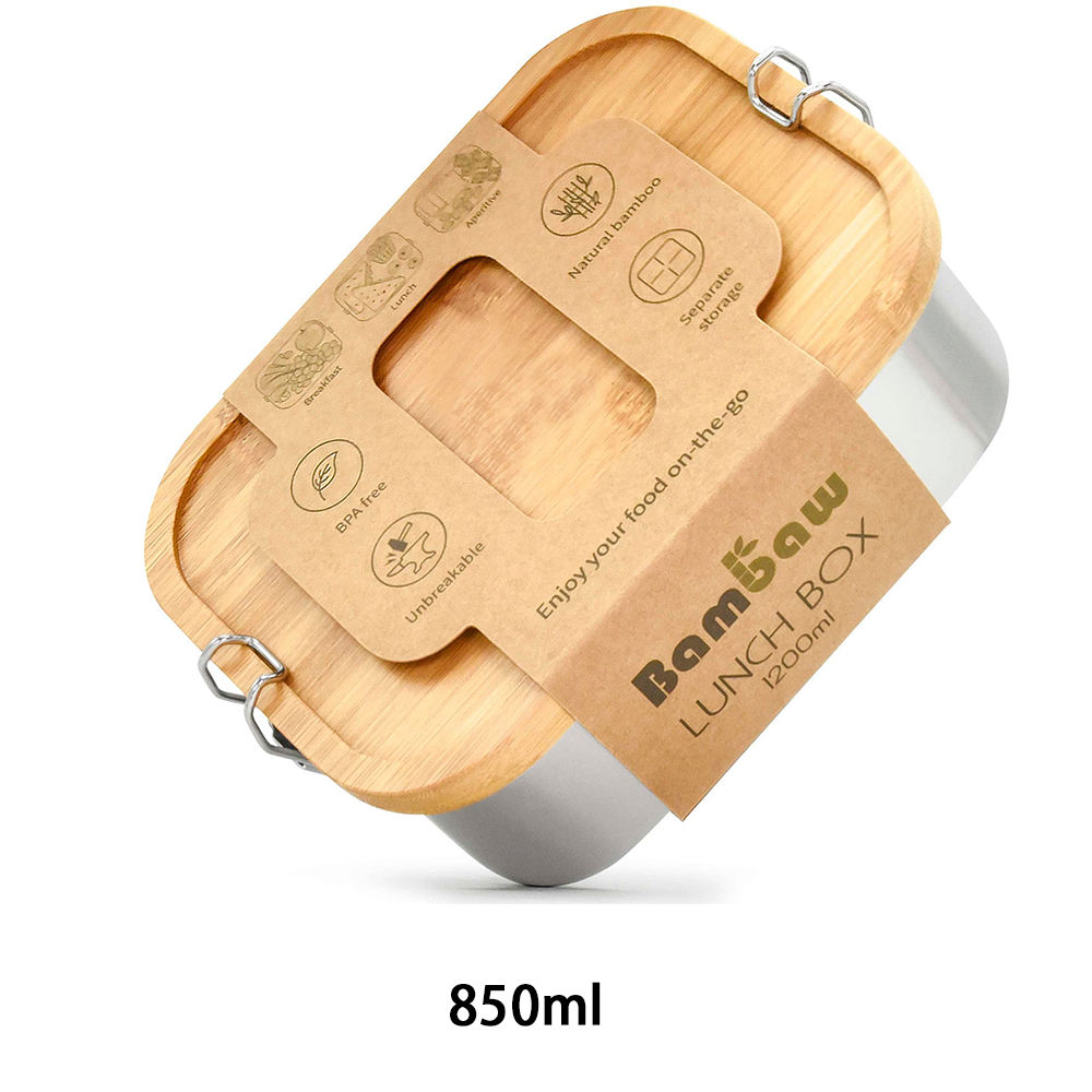 Silver- bamboo lid 850ml