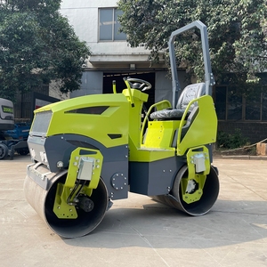 Compacteur routier statique mini à double tambour de 1 tonne et 1,2 tonne, moteur Honda, pompe Sauer-Danfloss, système entièrement hydraulique, haute qualité - Product Image 2
