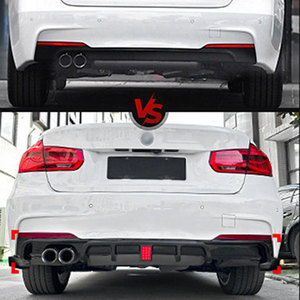 Diffusore Posteriore Stile MT Nero Lucido con LED per BMW Serie 3 F30 F35 M Sport 2013-2018 - Product Image 6